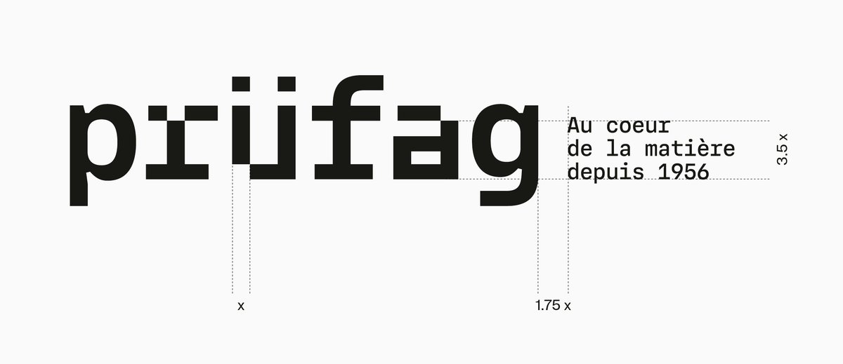 Construction du logo — proportions et baseline