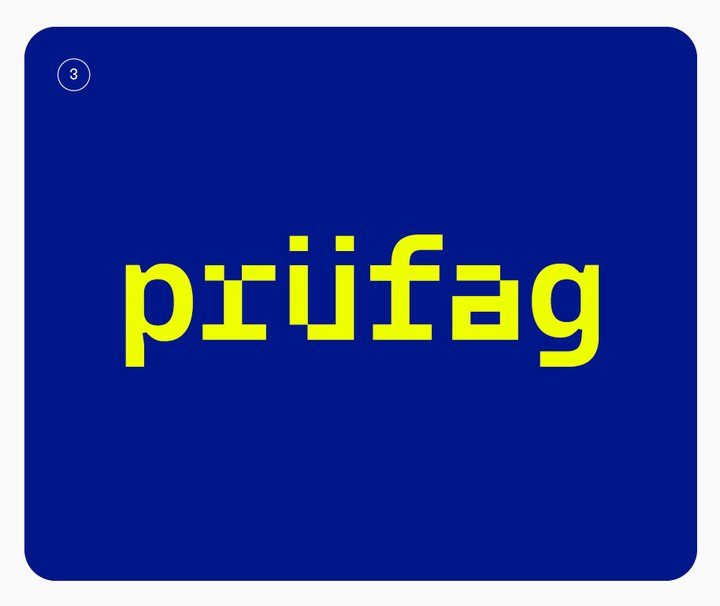 Jaune sur fond bleu