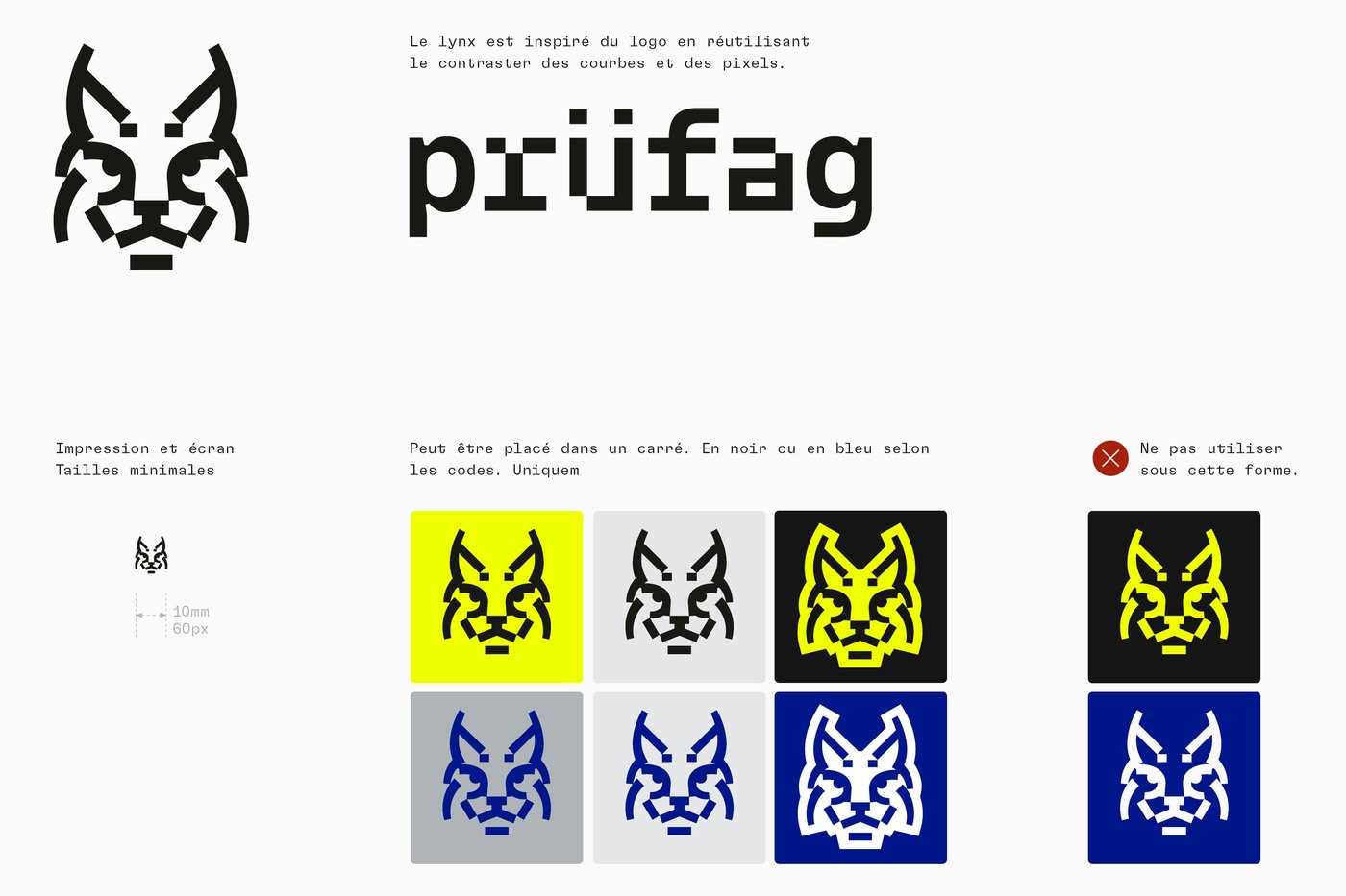 Le lynx prüfag — déclinaisons et tailles