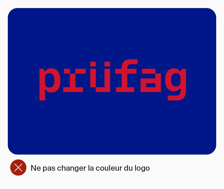 Ne pas changer la couleur du logo