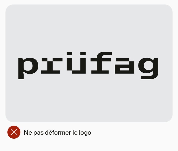 Ne pas déformer le logo