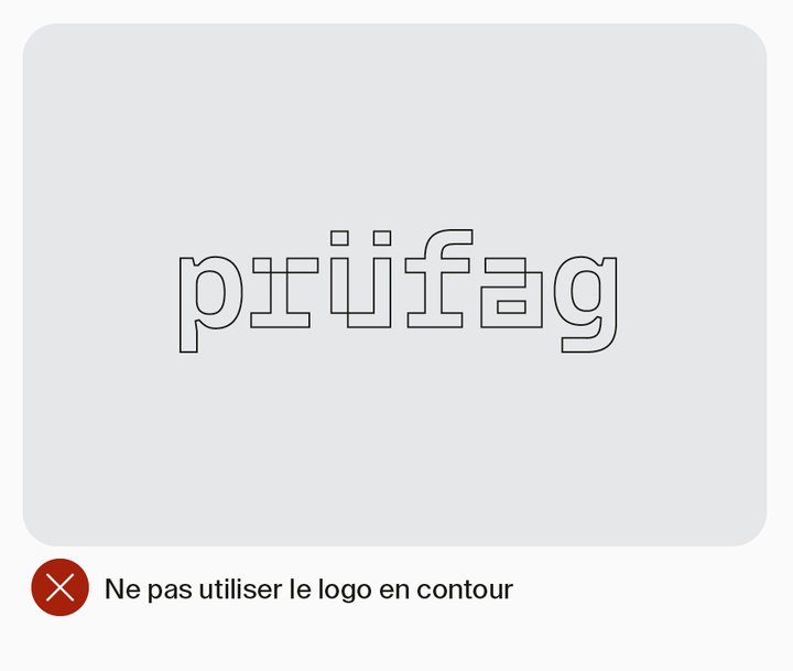Ne pas utiliser le logo en contour